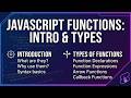 Introduction to JavaScript Functions &amp; Types