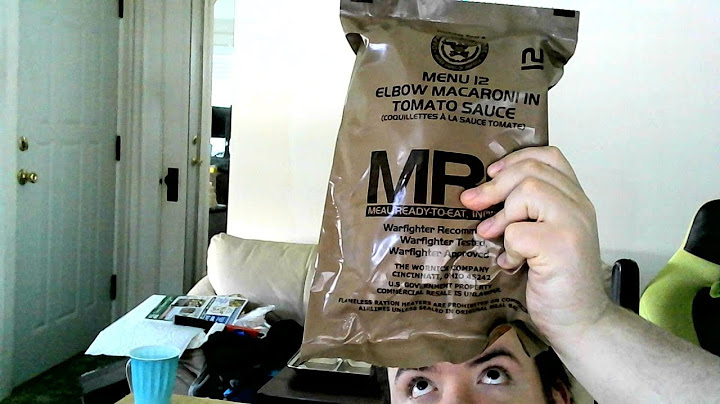 US MRE Menu 12 Elbow Macaroni and Tomato sauce review