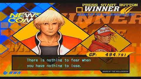 Capcom VS SNK 2 Terry and Rock arcade mode