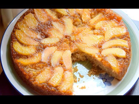 كيكة التفاح المقلوبة وصفة كيك لذيذة وسهلة