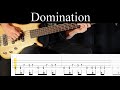 Domination pantera  bass cover with tabs by leo dzey