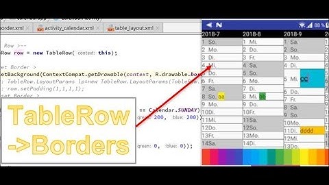 Draw Android Table Borders programmatically. TableRows, Drawable