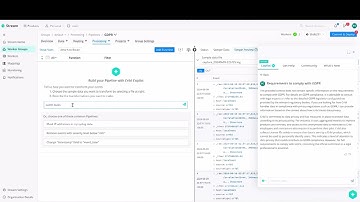Use Cribl Copilot to Build a GDPR-compliant Data Pipeline