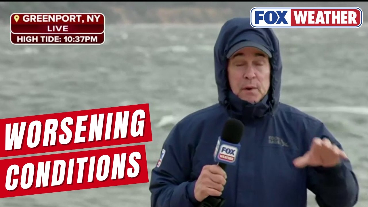 Long Island Facing Worsening Conditions As Nor'easter Creeps Further Up The East Coast