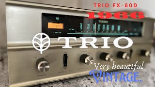 【TRIO FX80D】真空管式チューナーの外観デザインを踏襲したFMチューナー【1966年モデル】