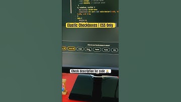 Elastic Checkbox | CSS Only #htmlcss #cssanimation #shorts