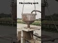 1000 mm Dia pile casting work #construction #bridgeproject #civilengineering
