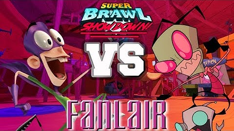 Fanboy vs Invader Zim II | Super Brawl Showdown v0.3.0b Full Match Gameplay