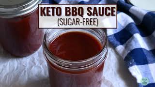 🛑  STOP buying high sugar barbecue sauce! Make this easy sugar-free recipe  ... in under 20 minutes!