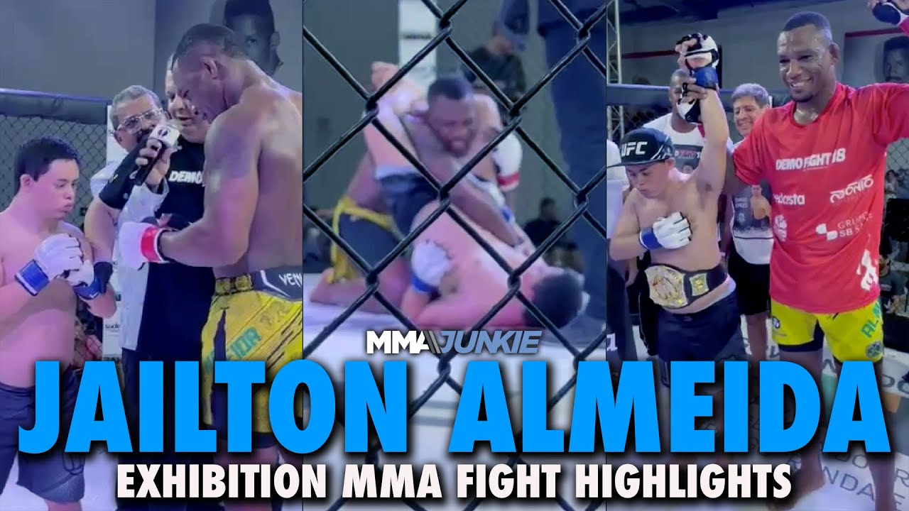 UFC's Jailton Almeida Loses to Down Syndrome Fighter in Exhibition Bout, Makes Dream Come True