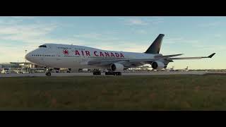 Boeing 747-400 Air Canada Tokyo-Narita Takeoff Runway 34L