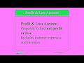 final Accounts