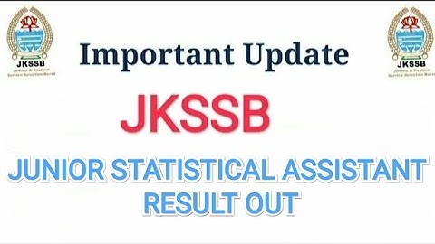 #jkssbresultout#jkssbjsaresultout|JKSSB FRESH RESULT|JKSSB JUNIOR STATISTICAL ASSISTANT RESULT OUT
