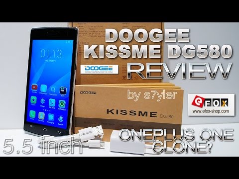 Doogee Kissme DG580 [REVIEW] 5.5" OGS IPS, MTK6582, KitKat, OnePlus One Clone?