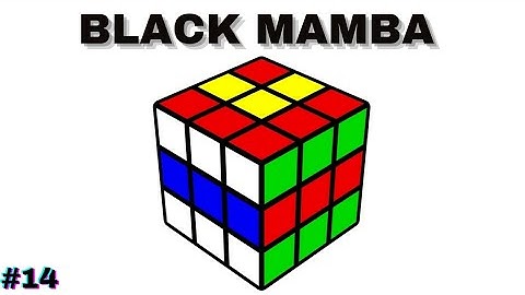 BLACK MAMBA PATTERN ON CUBE.(3X3 RUBIK
