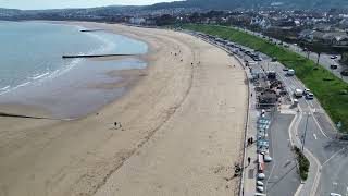 Rhos On Sea Promenade & Beach Stunning Drone Views
