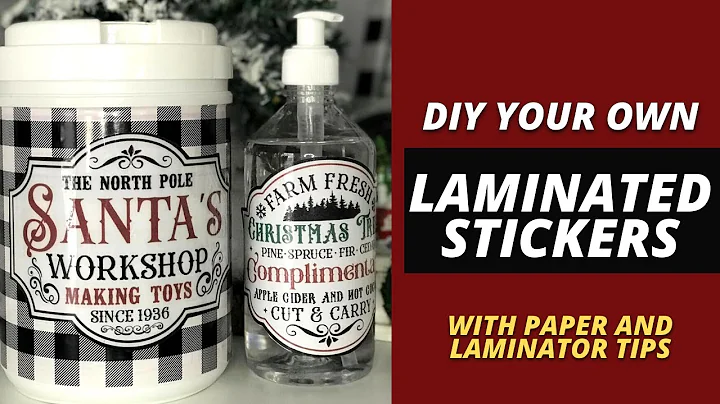 Make laminated stickers I DIY Water resistant stickers from Inkjet prints l Laminator tips