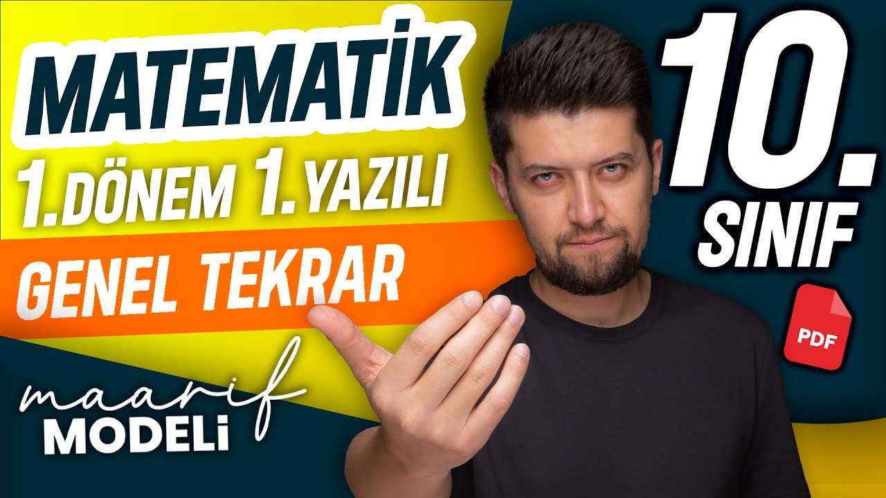 10. sınıf matematik 1. dönem 1. yazılı | genel tekrar