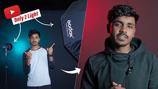 How I Made Professional Youtube Studio Setup Using 2 Lights Only