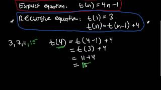 Explicit and Recursive Equations of Linear and Geometric Sequences