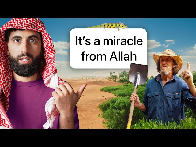 The Aussie Muslim Convert Turning the DESERT GREEN! class=