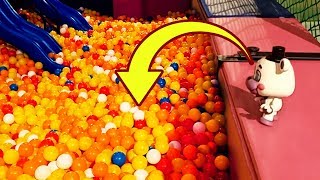Helpy Jumps the Real Ball Pit!