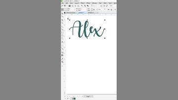 #shorts Reshape text in Coreldraw