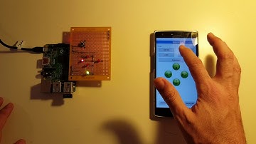 Demonstration communication android APP with raspberry PI using websocket