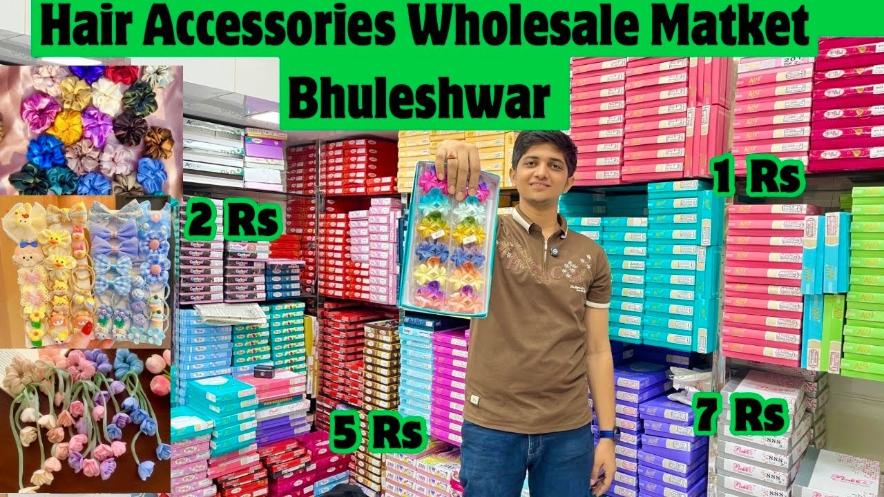 Оптовый рынок аксессуаров для волос Мумбаи Бхулешвар Производитель модных корейских аксессуаров д...