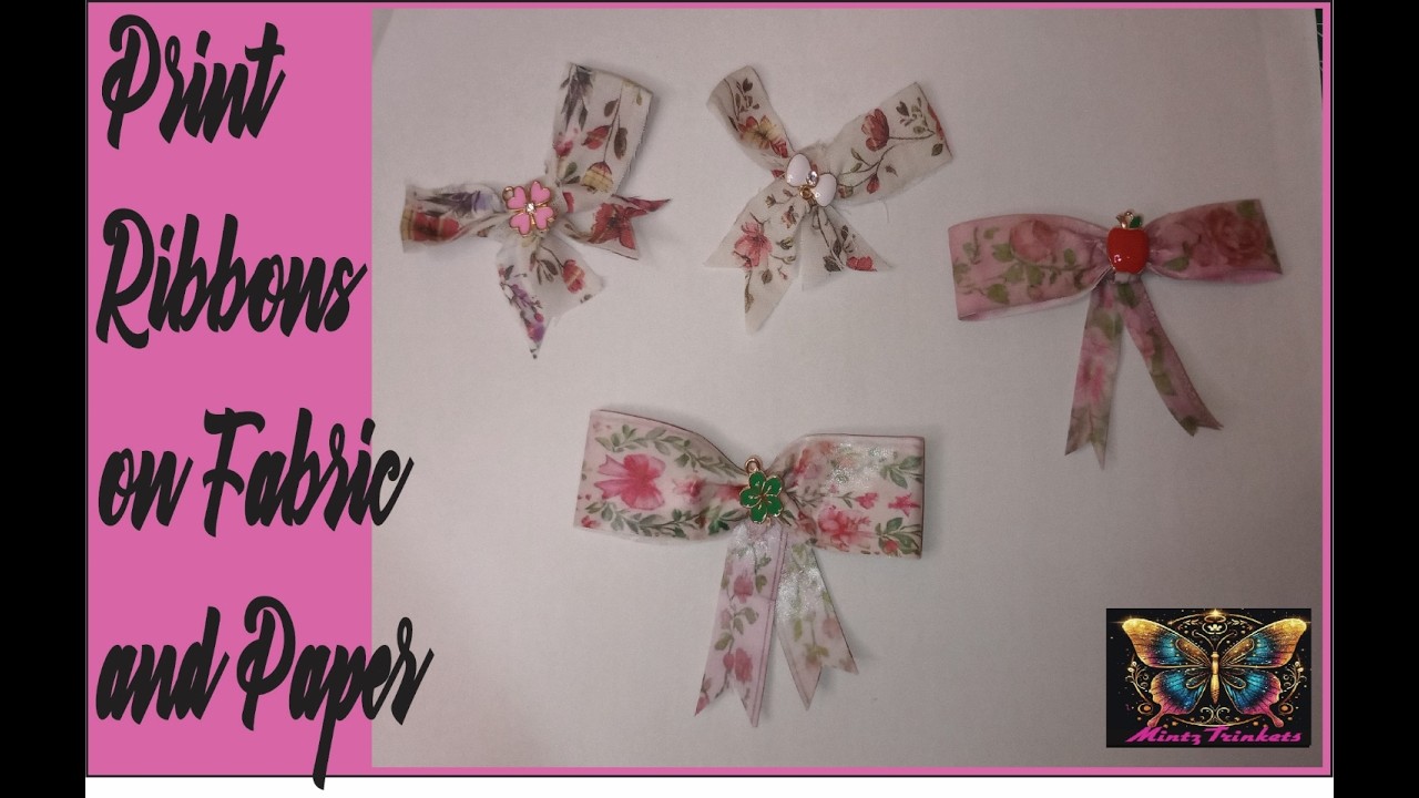 diy pretty bows using fabric and paper to make ribbons