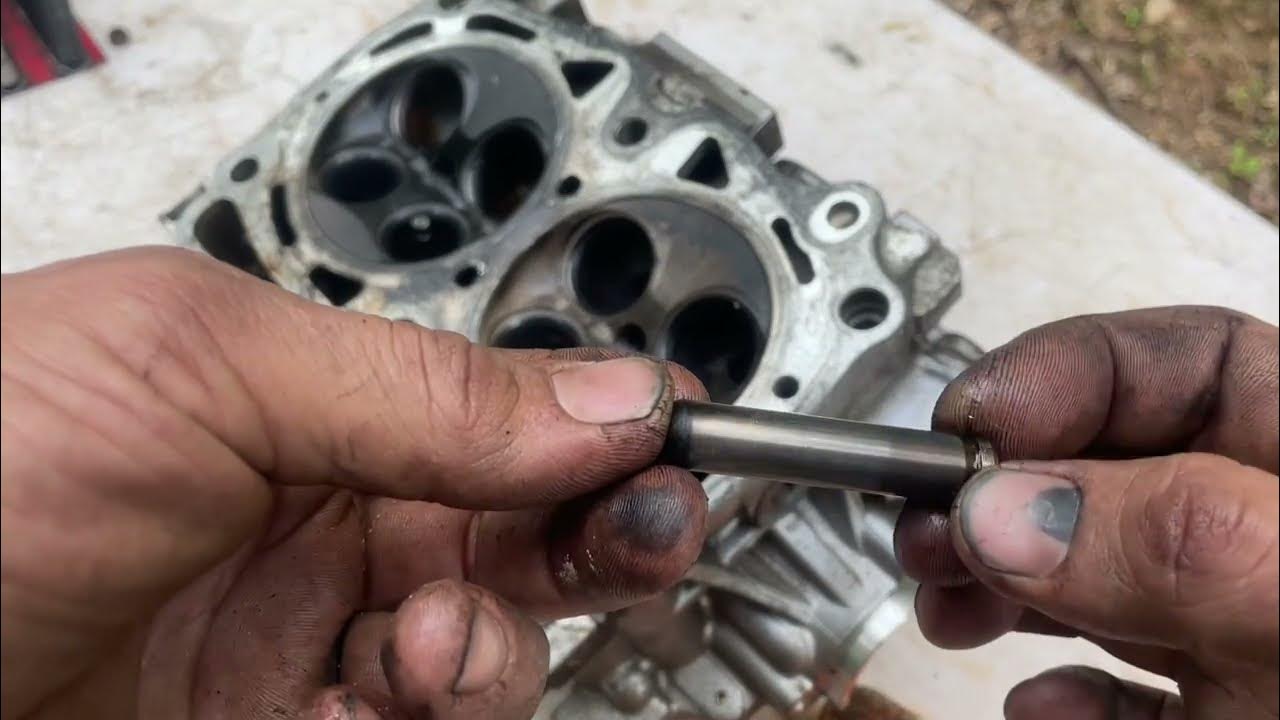 Subaru valve guide replacement part 2! - YouTube