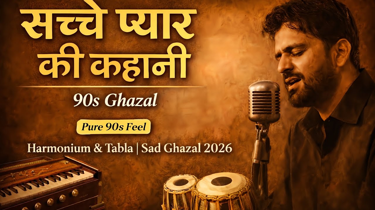 सच्चे प्यार की कहानी | 90s Ghazal | Harmonium & Tabla | Sad Ghazal 2026
