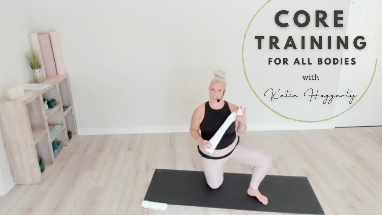 30 MINUTE AT-HOME CORE WORKOUT WITH A TOWEL | FOR ALL BODIES with Katie Haggerty