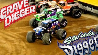 Grave Digger vs. Son-uva-Digger : Monster Jam 2022 Syracuse