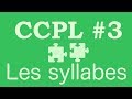 Ccpl3 les mots 13 les syllabes