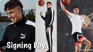Lamelo Ball Official Signing Day, Puma Photoshoot, Signature Shoes & More
