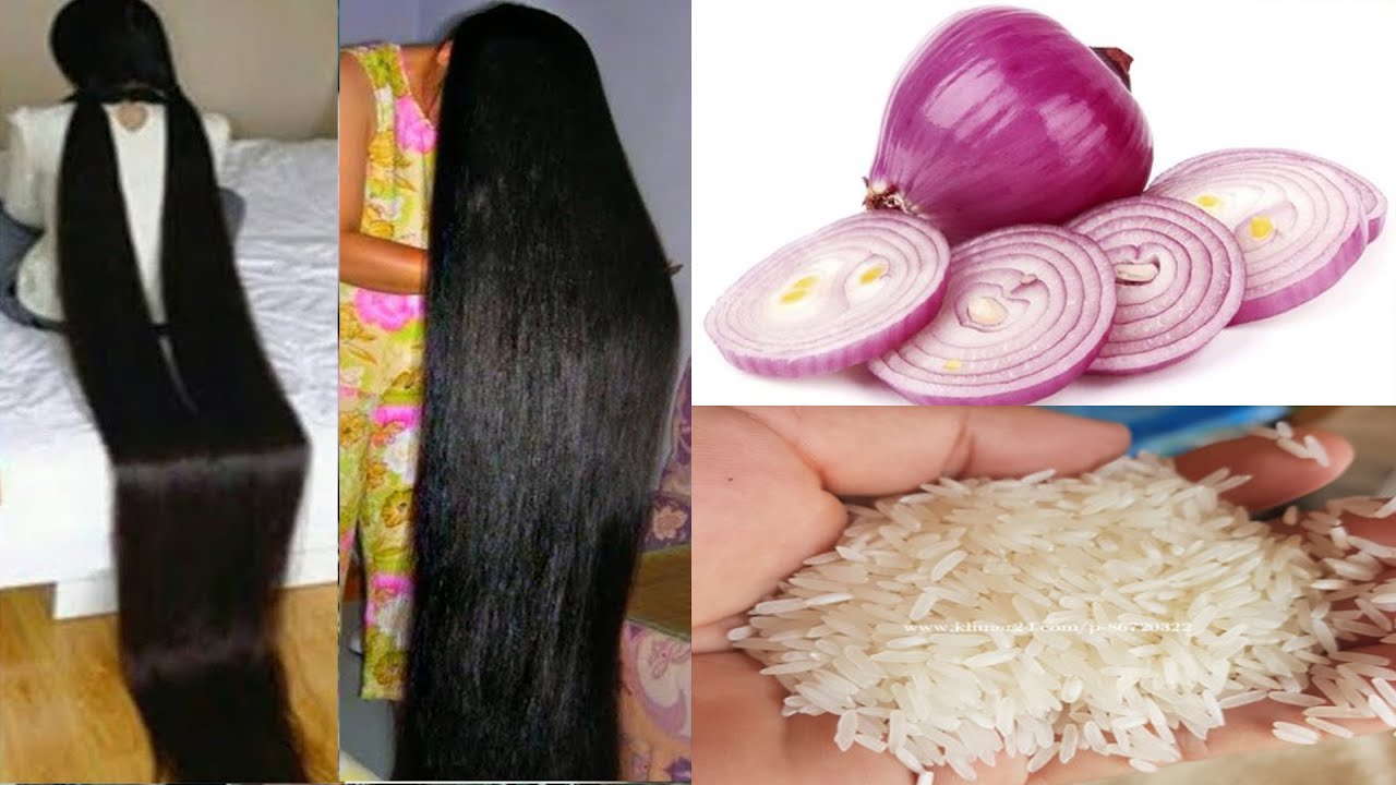 How To Grow Long and Thicken Hair Faster With Onion & Rice Magical
