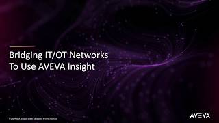 AVEVA Insight and your network