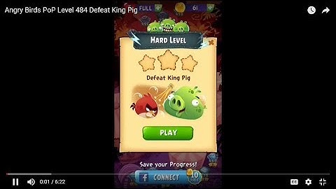 Angry Birds PoP Level 484 Defeat King Pig