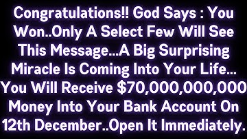 🤑🤑 CONGRATULATIONS! GOD SAYS : YOU WON..ONLY A SELECT FEW WILL SEE THIS MESSAGE..A BIG SURPRISING..