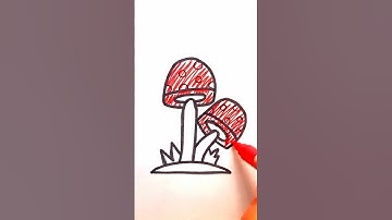 Satisfying mushroom coloring #drawing  #coloring #satisfying #art