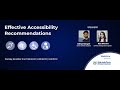 Webinar - Effective Accessibility Recommendations &amp; Remediations