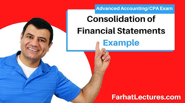 Example: Consolidation of Financial Statements. CPA exam 🚀🚀🚀www.farhatlectures.com