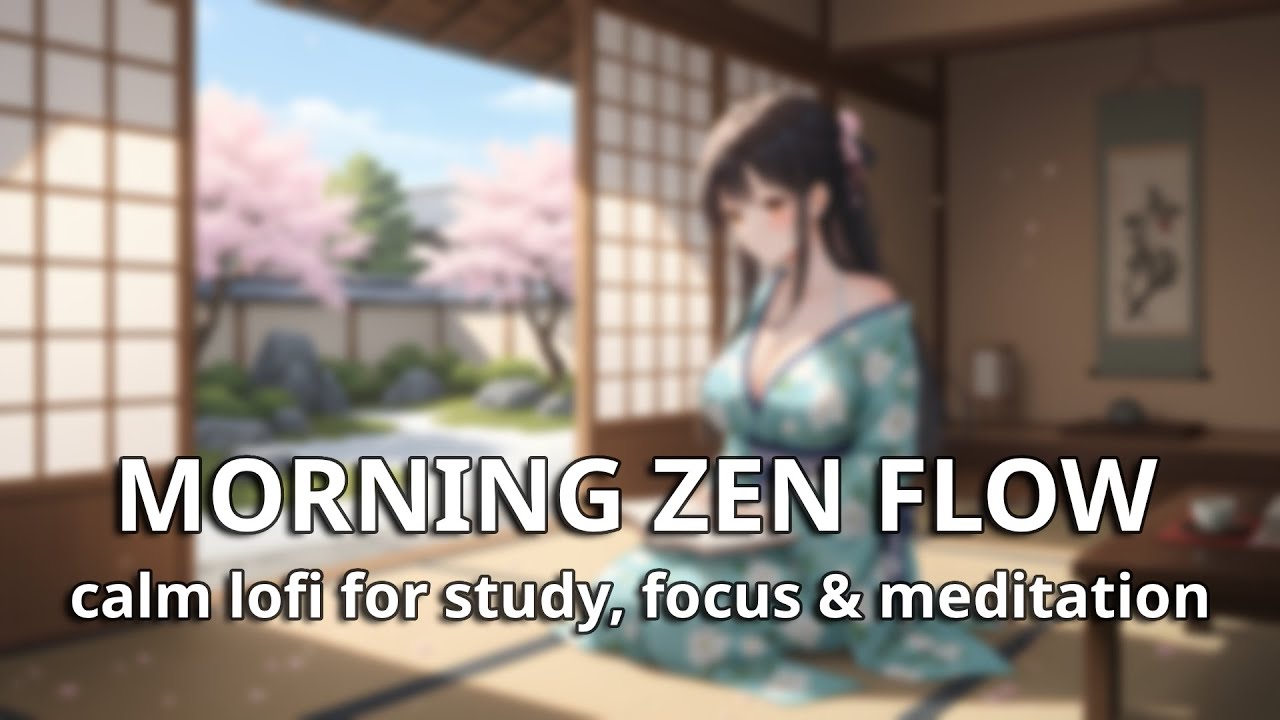 Zen Buzz Morning Routine Morning Zen Flow · Calm Lofi for Study, Focus & Meditation (1 Hour ...