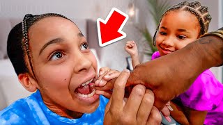 Pulling Out Cali's Wiggly Tooth 🦷