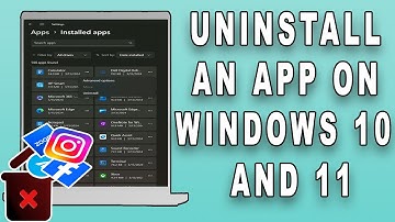 How to uninstall an app on Windows 10 and 11