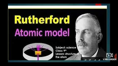 Class-9..... Science...... STRUCTURE OF THE ATOM(RUTHERFORD ATOMIC MODEL)