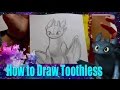 How to Draw TOOTHLESS from Dreamwork's How to Train Your Dragon - @dramaticparrot