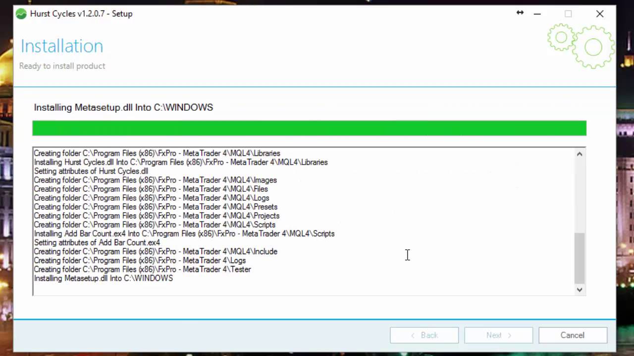 installation of Hurst Cycles on MT4