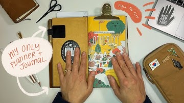 This is my ONLY planner + journal | EDC Traveler